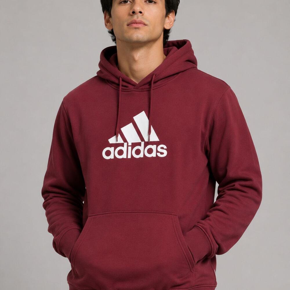 Adidas burgundy hoodie size m